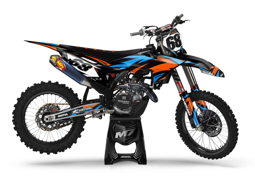 ICON - Black - Orange / Blue