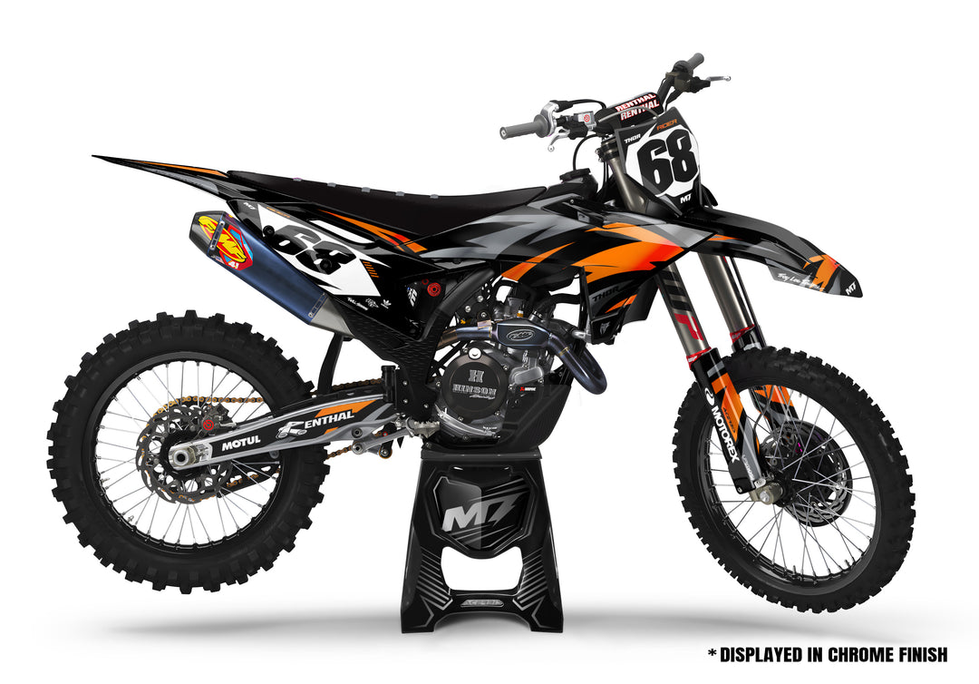 ICON CHROME - Black / Orange / Grey