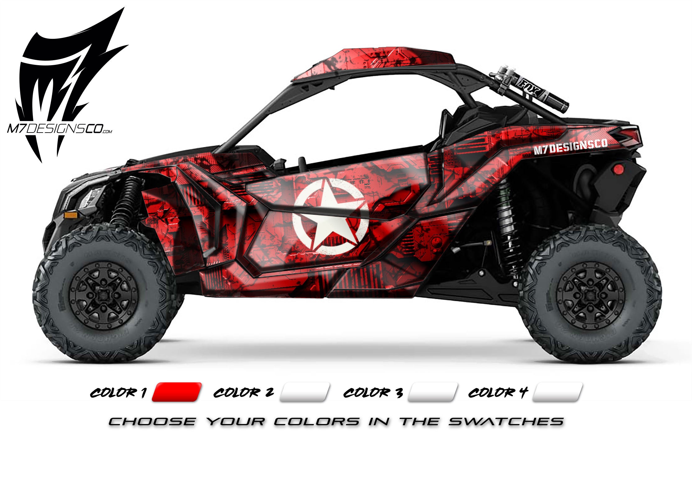 CAN-AM X3 UTV Wrap - CYBER CAMO – M7designsco