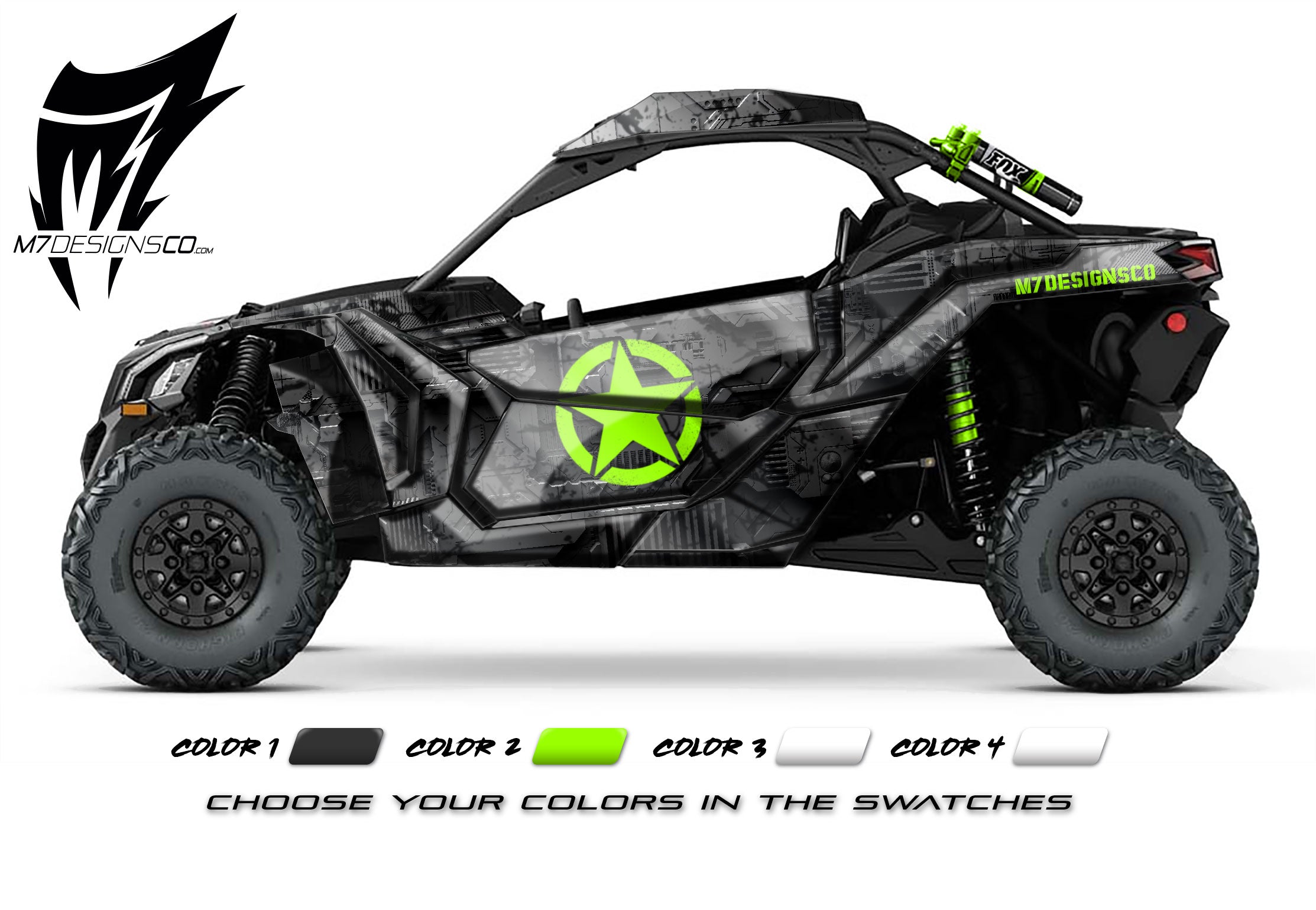 CAN-AM X3 UTV Wrap - CYBER CAMO – M7designsco