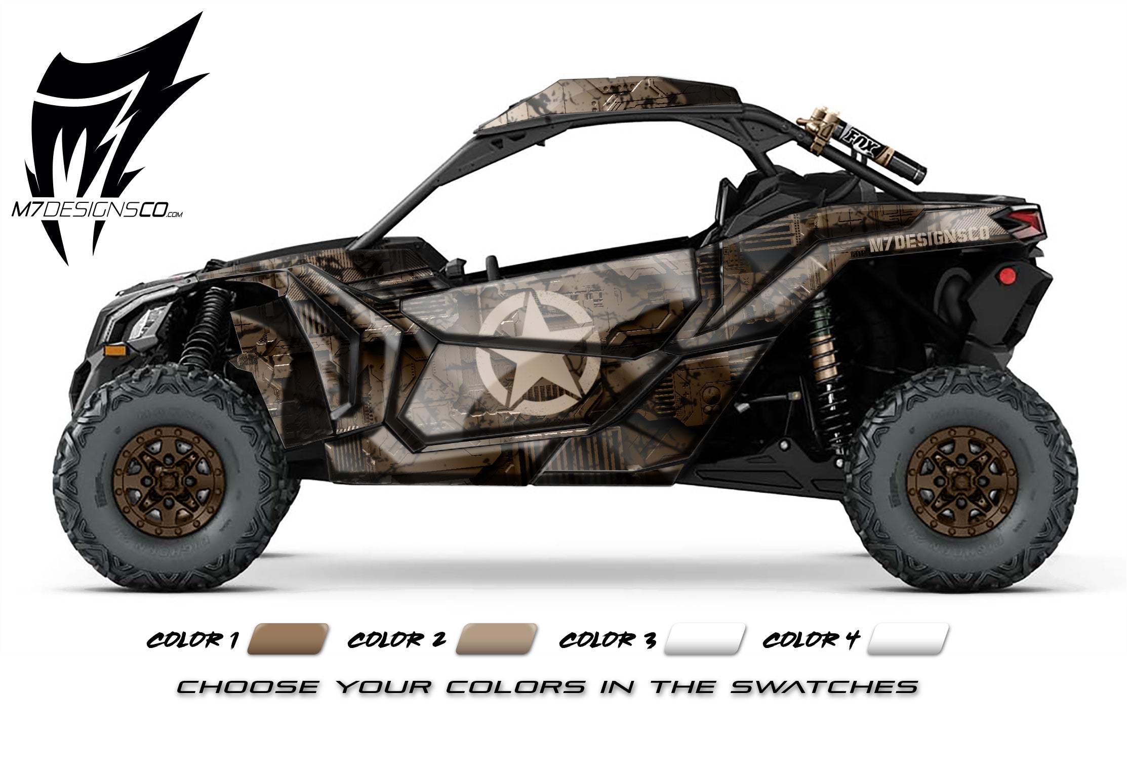 CAN-AM X3 UTV Wrap - CYBER CAMO – M7designsco