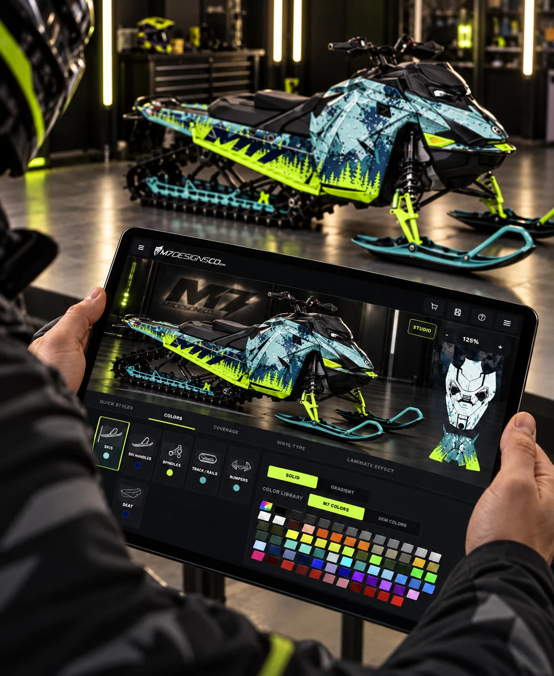M7 Wrap Editor shown on a desktop screen